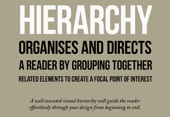 Visual Hierarchy in Online Course 