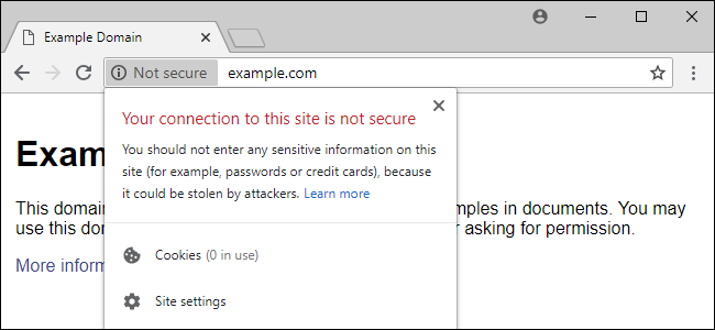 Example of a Low Credibility Site That is Not Secure