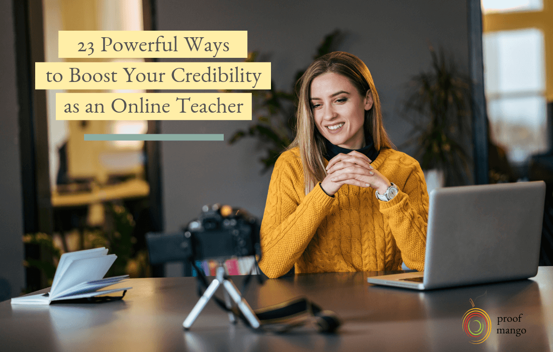 Increase Teacher Credibility Online