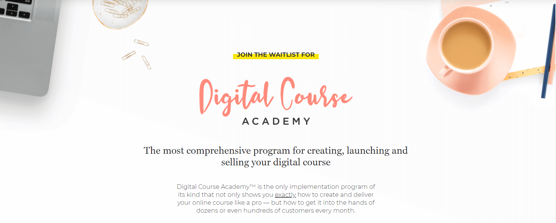 Digital Course Academy Waitlist