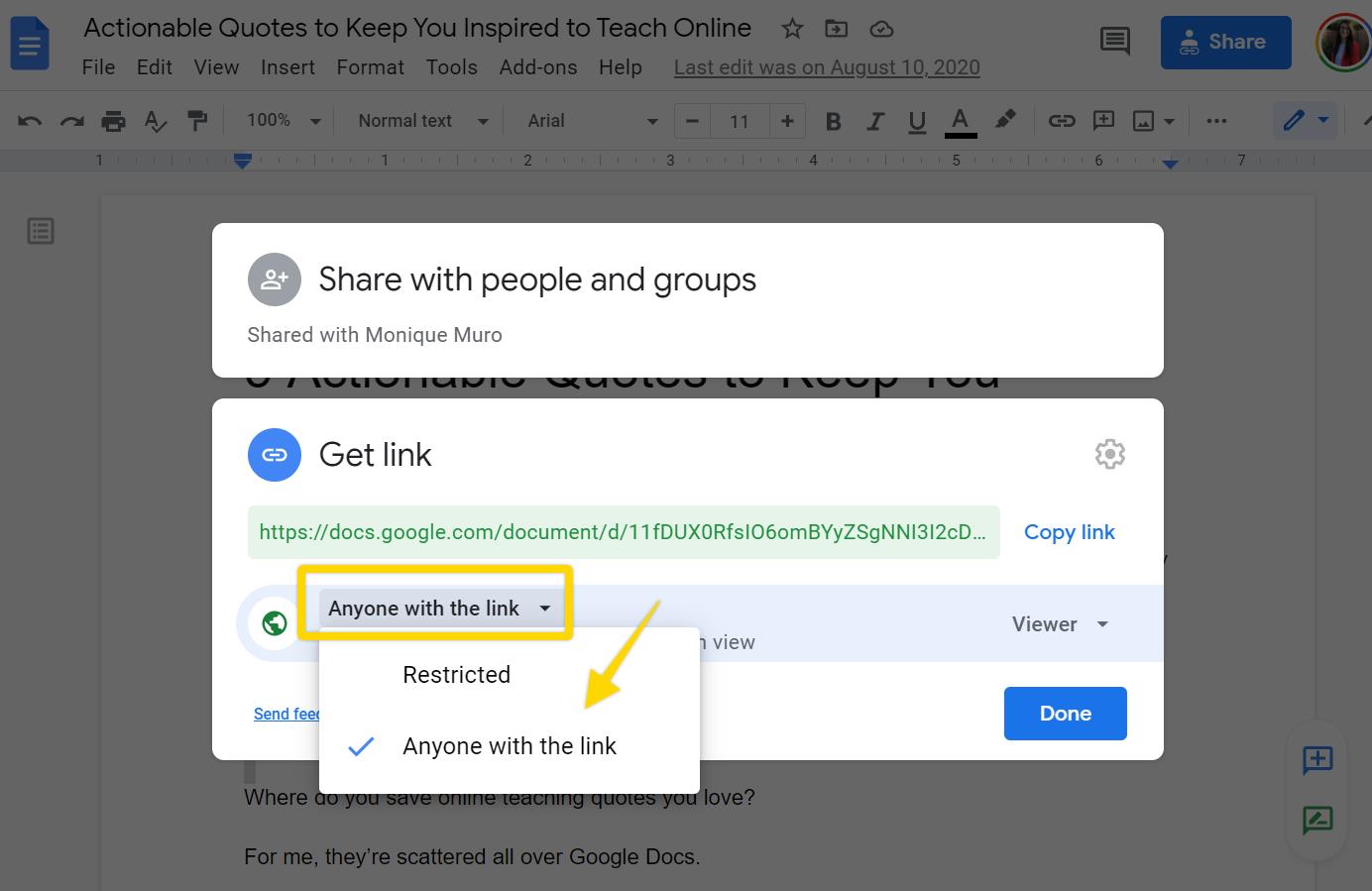Adding a Google Doc to Your Thinkific Course